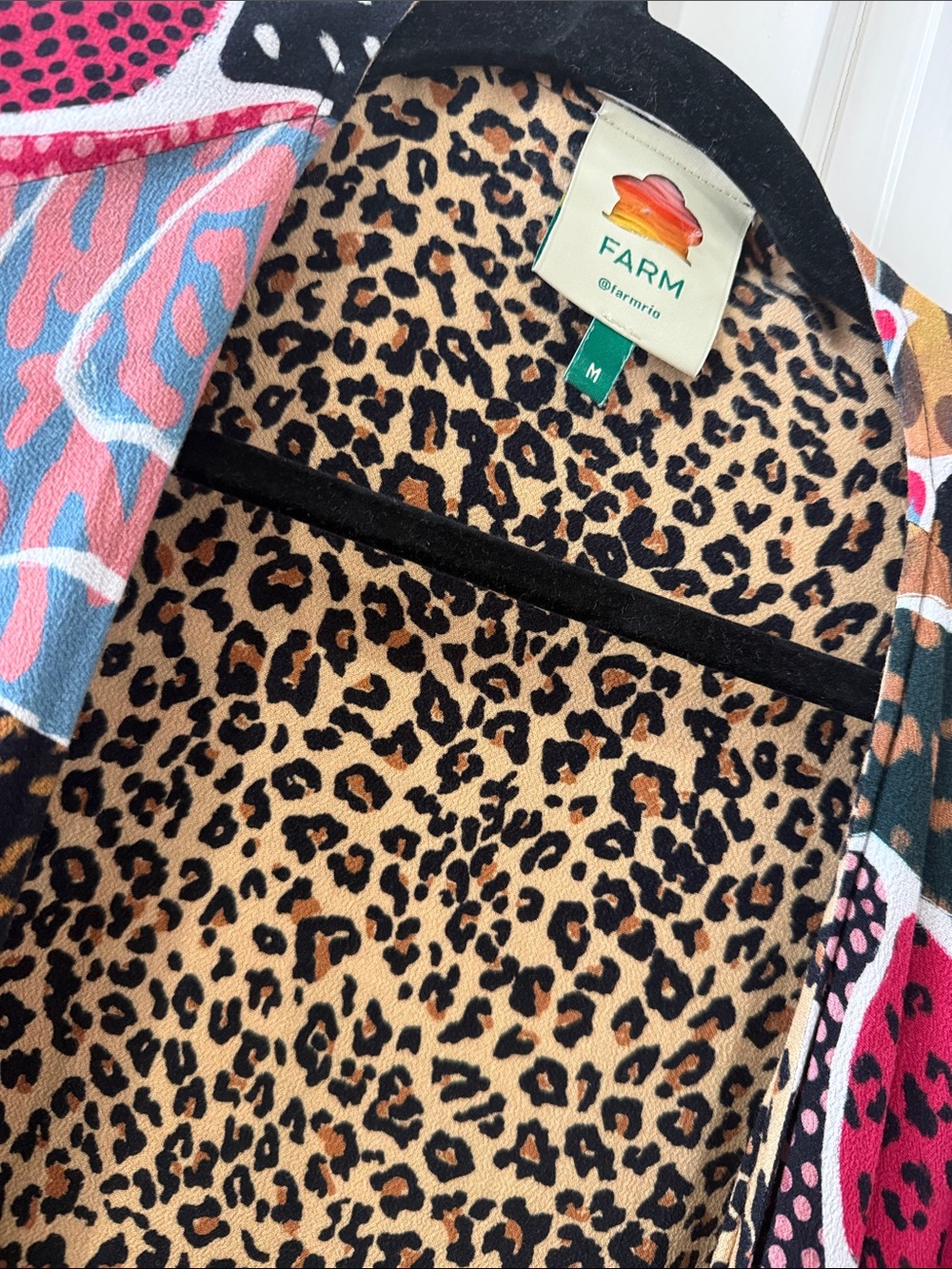 Farm rio Colorful Mixed Animal Print Kimono - Picture 2 of 3